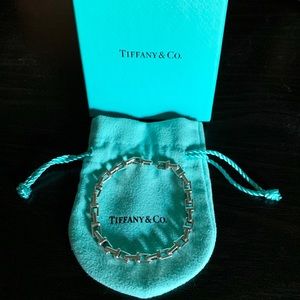 Tiffany T Narrow Chain Bracelet, Sterling Silver